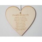 Dřevěná deska 17cm - Pravidla dětského pokoje