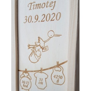 Pamětní krabičky a tabulky s údaji 2