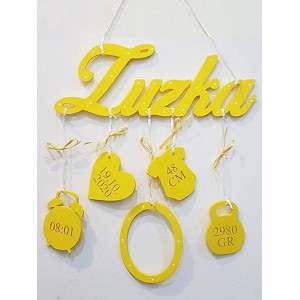 Jméno s údaji o narození – jméno na zeď 2