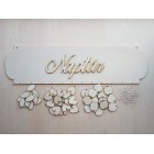 Dřevěný rodinný kalendář typu A s nápisem "Kalendář"