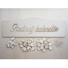 Dřevěný rodinný kalendář typu B s nápisem "Rodinný kalendář" CZ