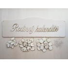 Dřevěný rodinný kalendář typu B s nápisem "Rodinný kalendář" CZ