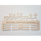 Dřevěný držák na medaile "Naše úspěchy" 45cm atletika