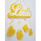 Jméno s pozadím a údaji