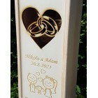 Svatební dar - vyřezávané prstýnky