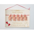 Dárek k 50. narozeninám pro ženu 30x22cm