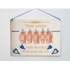 Narozeninová tabulka 30x22cm vidíš 50 není až tak moc - Marečku