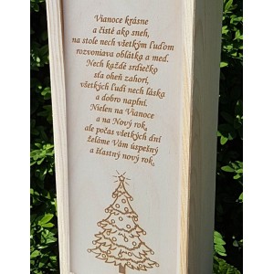 Dřevěný obal na 1 lahev 2