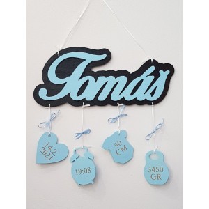 Jméno s údaji na tabulce s obrysem 2