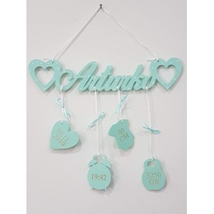 Jméno s údaji o narození – jméno na zeď