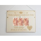 Dřevěná tabulka 30x22cm vidíš ZLATKO