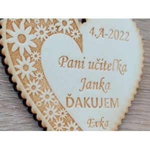 Dárek pro paní učitelku magnetka 9cm 2