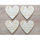 Dřevěná magnetka na obřad 6,5 cm cena za kus