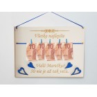 Gratulační tabulka 30x22cm - vidíš, 40 není až tak moc - žlutá