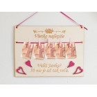 Gratulační tabulka 30x22cm - vidíš, 40 není až tak moc - žlutá