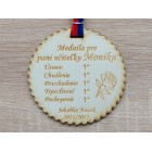 Dárek pro paní učitelku medaile 9cm