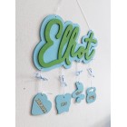 Jméno na zdi: Andrea s pozadím a informacemi