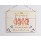 Dřevěná deska 30x22cm vidíš 40 není až tak moc