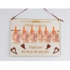 Dřevěná tabulka 30x22cm vidíš 45 není až tak moc