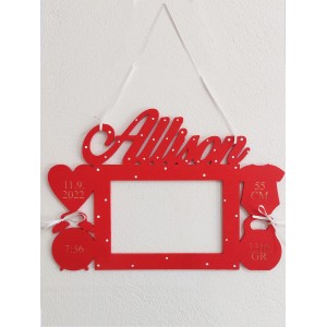 Fotoraj s jménem a údaji