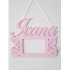 Fotorámeček se jménem na zeď barva červená