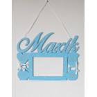 Fotorámeček se jménem na zeď barva červená