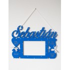 Fotorámeček se jménem na zeď barva červená