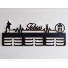 Dřevěný věšák na medaile, malovaný, 55 cm, PULZ SPORT SPARTAN