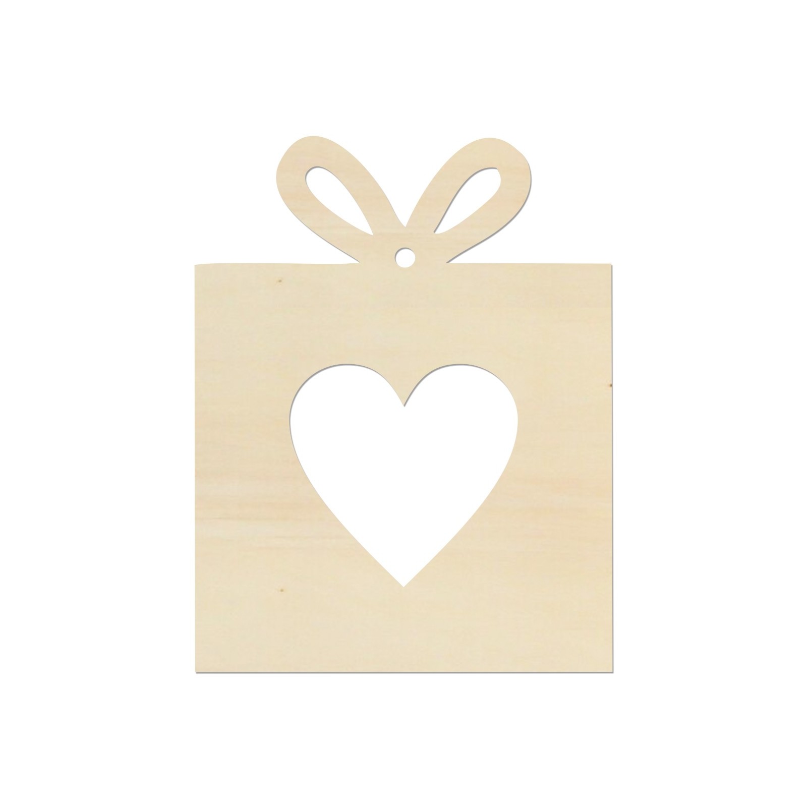Gift with a heart 9x7 cm
