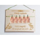 Dárek pro rybáře dřevěná tabulka 30x22cm RYBÁŘ