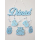 5 závěsných doplňků s jménem a zvířátko lev