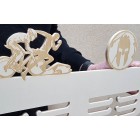 80cm dřevěný věšák na medaile s laserováním ATLETIKA, TRIATLON