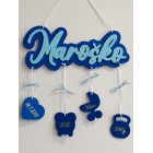 Jméno na zdi Maroško s pozadím a údaji