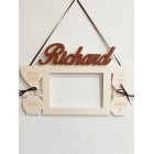 Dřevěný fotorámeček dárek pro děťátko Richard