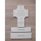 Poděkování rodičům ve tvaru kříže 25,5x25cm