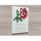 Magnetka růže poděkování paní učitelce 14cm