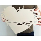 Srdce s korunou Ježíšovou - Božské Srdce 80cm