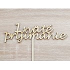 Dřevěná zápich 1. svaté přijímání 15 cm