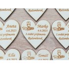 Dřevěná magnetka 1. svaté přijímání 6,5 cm cena za kus