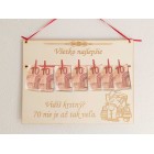 Dřevěná tabulka 30x22cm za 70 vidím, že to není zas tak moc MECHANIK