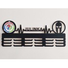 Dřevěný věšák na medaile malovaný 55cm TRIFECTA SPARTAN