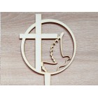 Dřevěný zápis prvého svatého přijímání 15 cm x 14 cm