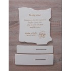 Dřevěný poděkovací list otci 24,5x25cm