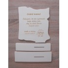 Dřevěný poděkovací list mamince 24,5x25cm