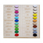 80 cm dřevěný věšák na medaile s barevným jménem