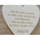 Svatební magnetky velké 9x9cm jsme dva, dva na