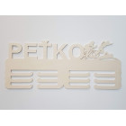 Držák na medaile s názvem triatlon 45cm