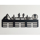 Dřevěný věšák na medaile chlap malovaný 55 cm SPARTAN HOR VÝBĚH