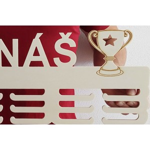 65 cm věšák na medaile 2