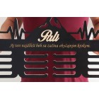 80cm dřevěný věšák na medaile + malování + jméno